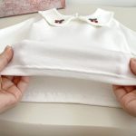 [73-120cm]学院風 チェック ワンピース or さくらんぼ 刺繍襟 Tシャツ - Image 17