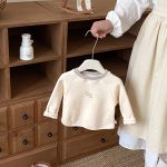 [73-120cm] おうち 刺繍 裏起毛 スウェット