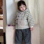 [73-110cm] チェック フード付き ジャケット - Image 2