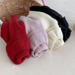 [66-100cm]ダブル フリル襟 ニット セーター - Image 7