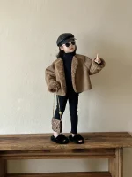 [90-140cm] フェイクムート ジャケット - Image 9