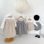 [66-130cm]ワンピース or ロンパース デイジー襟 おしゃれ 定番 - Image 2