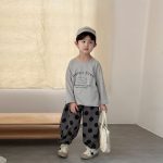 [80-150cm]長袖Tシャツ デザートプリント シンプル 定番 兄妹お揃い - Image 14