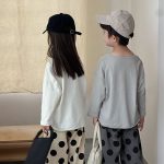 [80-150cm]長袖Tシャツ デザートプリント シンプル 定番 兄妹お揃い - Image 17