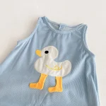 [66-100cm] カモデザイン サロペット & ボーダー シャツ 2点セット - Image 13