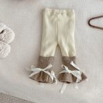 [73-100cm] リボン ポケット ウール 中綿 コート