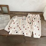 [66-100cm]ワッフル プリント セットアップ6 - Image 9