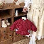 [73-120cm] 刺繍 カートゥーン リバーシブル コート - Image 12