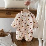 [73-100cm]レインボー ボーダー 小犬 セットアップ ルームウェア - Image 12