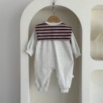 [66-100cm]英字&子犬柄 ケープ付き カバーオール - Image 5