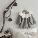 [73-100cm]暖かい フリル襟 ロンパース - Image 8