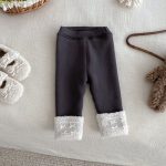 [73-100cm] フリル襟 裏起毛 ジャケット - Image 9