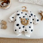 [66-90cm]ベアキルティングドット カバーオール - Image 11