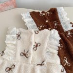 [66-120cm] 蝶結び 中綿 カバーオール - Image 7