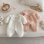 [66-90cm] 刺繍 カートゥーン 中綿 カバーオール - Image 15