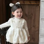 [73-110cm] 韓国風 蝶結び ジャンパースカート - Image 10