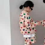 [90-150cm]ハート姉妹兄弟コーデ セットアップ - Image 12