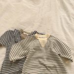 [66-90cm]ロンパース ボーダー柄 クルーネック 着心地良い ベビー服 - Image 3