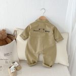 [66-90cm]ロンパース ベア カートゥーンプリント カジュアル ベビー服 - Image 4