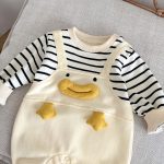 [66-90cm]ロンパース レイヤード ダックボーダー - Image 11