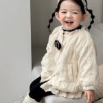 [73-100cm] ベロアキルティング レトロ ジャケット - Image 9