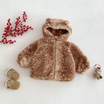 [73-120cm] かわいい トナカイ あったか カバーオール/フード付きアウター - Image 12