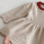 [73-110cm]フリル ニット ワンピース - Image 5