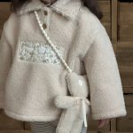 [73-110cm] あったか ボア レースアクセント ジャケット - Image 3