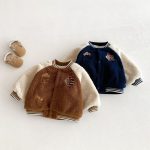 [73-120cm] 韓国風 配色 裏起毛 ブルゾン - Image 11