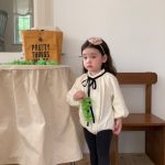 [66-90cm] レース 裏起毛 ロンパース