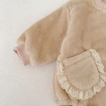 [66-90cm] 無地 フリース ロンパース - Image 10