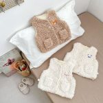 [73-120cm] カートゥーン 裏起毛 ベスト