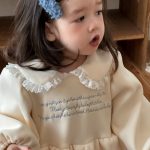 [66-90cm] 韓国風 丸襟 ワンピース - Image 7