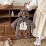 [66-90cm]うさぎ ファー風 フード 裏起毛 カバーオール - Image 6