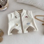 [66-90cm] おうち 刺繍 カバーオール - Image 5