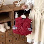 [73-120cm] 刺繍 カートゥーン リバーシブル ベスト - Image 10