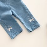 [73-120cm]可愛 蝶結 デニムパンツ - Image 9