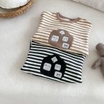 [73-120cm] 厚手 ボーダー スウェット - Image 12