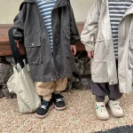 [80-150cm] フード付き ロング アウター - Image 13