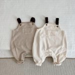 [66-90cm]サロペット 無地 ポケット付き 定番 シンプル - Image 9