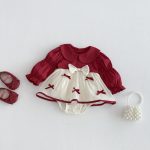 [66-90cm]ロンパース 蝶結び レッド 可愛い おしゃれ 定番 - Image 7