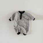 [66-90cm] ボーダー オールインワン - Image 11