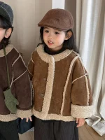 [80-140cm] シンプル ポケット付き トップス - Image 2