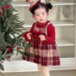 [73-100cm] チェック あったか 厚手 ジャンパースカート - Image 8