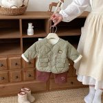 [73-120cm] ワッペン付き あったか ジャケット - Image 8