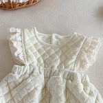 [66-90cm] ベロア 中綿 ロンパース - Image 9