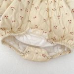 [66-90cm] レースカラー パッド プリント ロンパース - Image 10