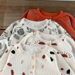 [66-100cm]ワッフル プリント セットアップ6 - Image 12