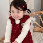 [73-100cm] おしゃれ ドットジャンパースカート - Image 7