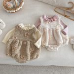 [66-90cm] 立体フラワー ロンパース - Image 22